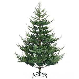 Albero di Natale Artificiale in Pino Nordico da 180 cm con 795 Rami Realistici, Base in Acciaio Verde Larga ad Apertura Automatica per Decorazioni Natalizie - Product Image 1