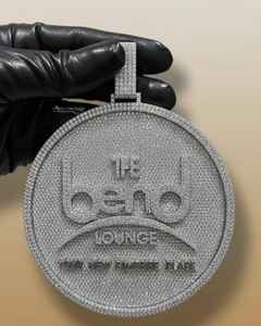 Pendentif cercle personnalisé entièrement serti de pierres, en argent 925, style Hip Hop, breloques de luxe, pendentif Moissanite, bijoux de rappeur pour hommes - Product Image 4