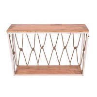 Table console pliable de designer avec structure en fer et surface en dalle de roche de qualité supérieure pour une utilisation moderne à la maison, à l'hôtel et en appartement