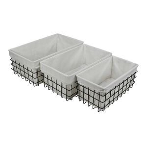 Cesta de Almacenamiento de Alambre Metálico en Forma de Cuenco con Asas, Diseño Elegante para Decoración del Hogar - Product Image 4
