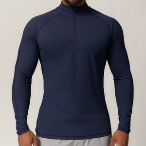 Custom Fitness Gym Apparel Manufacturer Compression Performance Shirt Stretch <b>Polyester</b> Spandex Screen Print Private Label Bulk - Product Image 1