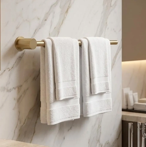 Best Hotel Use Bathroom <b>Wall</b> Mounted Towel Rack with Heater Stainless Steel Single Towel Bar Modern Design 40cm Length - Product Image 2