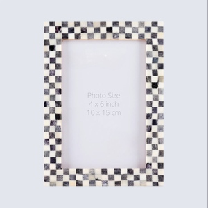 Marco de Fotos Decorativo Hecho a Mano con Incrustaciones de Hueso, Diseño Exclusivo, MDF - Product Image 1