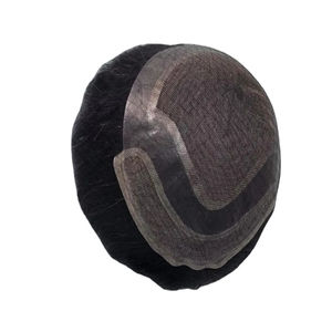 Toupee para Hombre Taz Hair, Peluca de Cabello Humano 100%, Densidad 60%-150%, Cabello Remy Indio, Resistente al Agua, Suave, Ondulado Profundo - Product Image 1