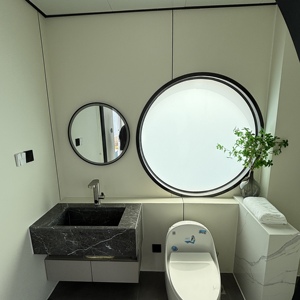 Sang Trọng Prefab Viên Nang Nhà Thép Mạ Kẽm Di Động Nhỏ Nhà Với Không Thấm Nước Ngoài Trời Vườn Phòng Khách Phòng Tắm Cho Nhà Kho - Product Image 6