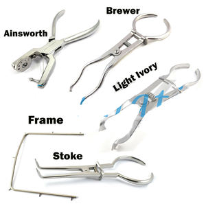 Kit de Instrumentos Dentales de Dique de Goma para Endodoncia Dogmatic International, de Acero Inoxidable, con Marco de Sujeción Manual, Punzón y Pinzas Reutilizables - Product Image 1
