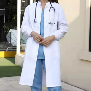 Uniforme de Enfermería de Tela Tejida de Alta Calidad, Bata de Laboratorio de Diseño Lujoso para Mujer, Uniforme Médico Quirúrgico Personalizado - Product Image 2