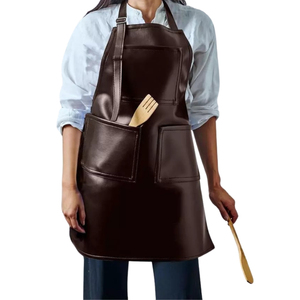 leather <b>apron</b> butcher <b>apron</b> professional <b>kitchen</b> <b>apron</b> leather <b>apron</b> shop <b>apron</b> adjustable waist straps leather <b>apron</b> - Product Image 5