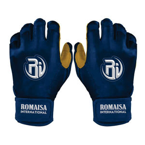 Baseball Batting Gloves High Quality Heavy Duty Adjustable Leather Customized Color Logo Training Breathable Comfortable - Product Image 5