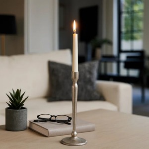 Decorative Antique Style Modern <b>Silver</b> <b>Candlestick</b> Holder Modern Design Durable Home Decoration - Product Image 1
