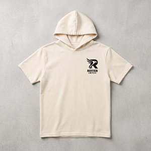 Custom OEM <b>Short</b> <b>sleeve</b> <b>Hoodie</b> - Product Image 3