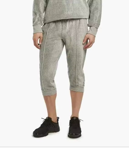 กางเกงขาสั้นผ้าฝ้ายปักลายสำหรับผู้ชายกางเกงกีฬาขาสั้นครึ่งขาทำจากโพลีเอสเตอร์ใหม่ - Product Image 1