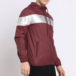 Sublimated Hooded Sports Windbreaker <b>Jacket</b> Men <b>Waterproof</b> Zipper Lightweight Custom Breathable - Product Image 2
