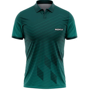 Venta al por mayor de impresión por sublimación personalizada patrón sólido ropa deportiva Jersey tela para hombres y mujeres OEM/ODM para Polos - Product Image 1