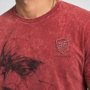 เสื้อยืดผู้ชายผ้าฝ้ายแท้ 100% ล้างสีแบบแอซิด ทรงหลวม พิมพ์ลาย แห้งเร็ว สีสันโดดเด่น มีทุกขนาด ลดราคาออนไลน์ - Product Image 6