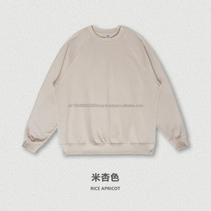 Para hombre casual personalizado cuello redondo jersey de gran tamaño francés Terry algodón unisex personalizado sudaderas de manga larga - Product Image 4