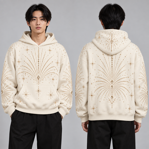 Sudaderas Modernas con Pedrería, Prendas Decorativas de Moda, Catálogo de Proveedor de Marca Privada, Opciones de Tallas, Pantalones a Juego, Tendencias Juveniles - Product Image 4