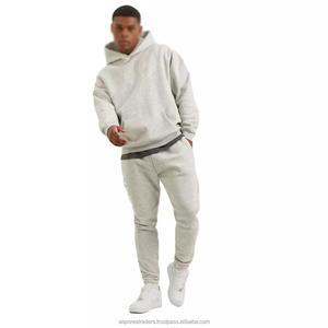 Sudadera con capucha de peso pesado para hombre con logotipo personalizado OEM con 450 GSM de gran tamaño 600 GSM bordado Sudadera con capucha en blanco patrón de impresión - Product Image 5
