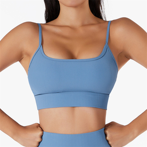 Ensemble sans couture respirant et extensible pour yoga et Pilates, avec dos nageur, col rond et taille haute élastique, pour femme, de marque célèbre, vente en gros - Product Image 6