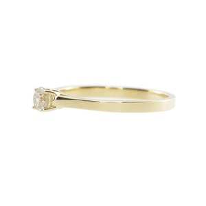 Anillo de Diamante Cultivado en Laboratorio de 0.40 CT, Chapado en Oro de 18K, para Mujer |   Anillo de Compromiso y Boda Elegante y Moderno |   Joyería nupcial minimalista - Product Image 5