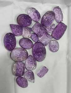 Lot de cabochons en pierres précieuses naturelles sculptées à la main, polies, pour la fabrication de bijoux et l'art décoratif - Product Image 3