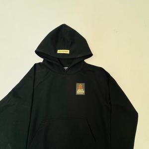 Sudadera con capucha oversize de invierno con cremallera de cuarto, efecto desgastado, bordado y apliques, 100% algodón, de alta calidad y a la moda. - Product Image 5