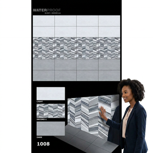 300x600mm HD Glossy Digital Ceramic <b>Wall</b> Tile 12x24 Interior Best Seller by Vistaar Ceramic Company Peel & Stick <b>Wall</b> Tile - Product Image 3
