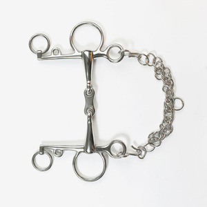 Mors de cheval en acier inoxydable avec chaîne pour équipement d'équitation ZUMA ENTERPRISES MS-TA-WMCB-002 - Product Image 4
