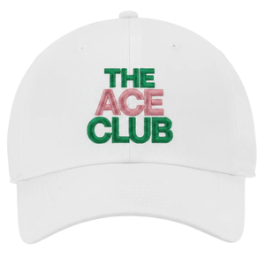 หมวกแก๊ป AKA Club Series สีขาว ปักลาย ผ้าฝ้าย ปรับขนาดได้ ปีกโค้ง สไตล์ลำลอง สำหรับทุกเพศ เหมาะสำหรับเล่นกีฬาและกิจกรรมกลางแจ้ง - Product Image 1