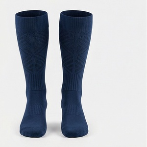 Knee High Compression Running <b>Socks</b> Breathable <b>Moisture</b> Wicking Polyester Spandex Men Women Athletic Sports Support Spring - Product Image 1