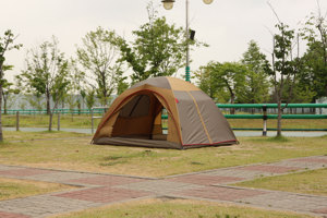 CAMPTOWN ADVENTURE 6 Tienda de campaña domo para 4-5 personas, tienda mediana, tienda familiar, tienda familiar impermeable de 3000 mm con vestíbulo - Product Image 3