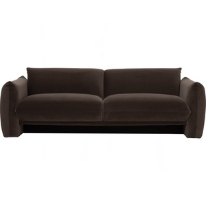 Contemporary Fabric 3 Seater <b>Sofa</b> with Upholstered Cushions for Living Room Home Lounge Furniture - Product Image 2