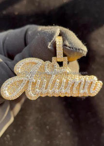Premium Personalized <b>Name</b> <b>Necklace</b> Iced Out Lab Grown Diamond Streetwear Jewelry - Product Image 4
