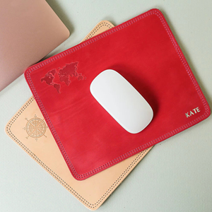 แผ่นรองเมาส์หนังแท้ พรีเมียม คุณภาพสูง สำหรับโต๊ะทำงาน หนังวัวแท้ หรูหรา เหมาะสำหรับห้องพักโรงแรมระดับหรู LMP-0077 - Product Image 1