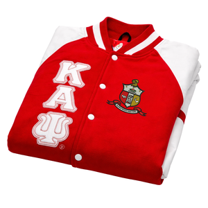 Giacca Letterman in Lana e Pelle Kappa Alpha Psi, Abbigliamento per Fraternità Greca con Stile Varsity Classico e Comfort Premium - Product Image 6