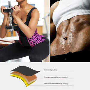 Faja Reductora de Cintura y Abdomen de Poliamida para Entrenamiento, con Triple Envoltura, Corsé, Banda de Sudoración, Moldeadora Deportiva para Gimnasio - Product Image 3