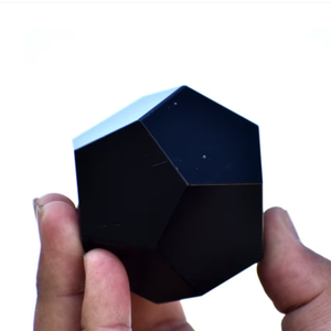 Dodecaedro de Obsidiana Negra Natural, Cristal Geométrico, Piedra de Ágata, Gema Curativa, Venta al por Mayor - Product Image 2