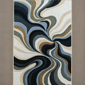 Compre una alfombra súper suave hecha a mano inspirada en la naturaleza, alfombra de lujo en color beige grisáceo, estilo ecológico para sala de estar, habitación infantil. - Product Image 1