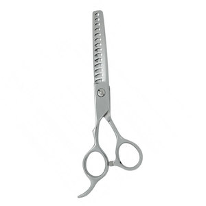 Silver Color Screw <b>Left</b> <b>Handed</b> Professional Thinning Barber <b>Scissors</b> Hair Cutting Shears Sharp Edge Stainless Steel Medium - Product Image 6