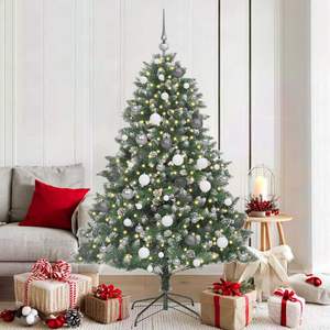 Albero di Natale artificiale verde da 70,87 pollici con 300 LED - Product Image 1