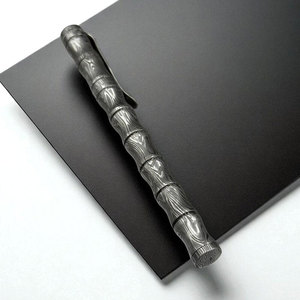 Bolígrafo Exclusivo de Acero de Damasco con Patrón de Lujo, Herramienta de Escritura de Acero para Gestión de Oficina y Regalo Corporativo - Product Image 4