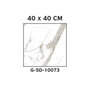 40x40 CM Tiles Ceramic Tiles Floor Tiles Glossy Tiles Floor Square Tiles 400 mm x 400 mm Room Tiles White Color - Product Image 2