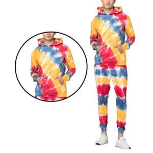 Chándal Informal con Capucha para Hombre, Estampado Tie Dye, Ligero, de Primera Calidad, Material Duradero y Cómodo - Product Image 5