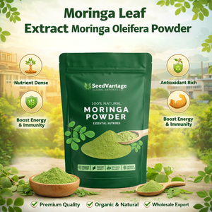 SEEDS-7 Poudre de feuilles de Moringa Oleifera 100% pure |   Maille fine de haute qualité Vente en gros Exportation Fournisseur d'usine Meilleur prix Qualité - Product Image 5