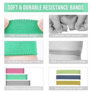 Bandes de Résistance Personnalisables pour le Sport – Lot de Bandes Élastiques en Tissu pour Exercices de Hanche, 8,0 cm, Unisexe - Product Image 4