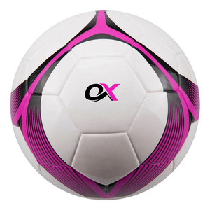 Ballon de football personnalisé Oxva Industries rouge et noir taille 5, ballon d'entraînement durable en PU, ballon de match, ballon de sport d'extérieur - Product Image 6
