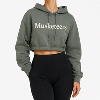 Sweat à capuche pour femme 100% Coton molletonné, grammage lourd, imprimé DTF personnalisé, uni, écologique, délavé à la pierre