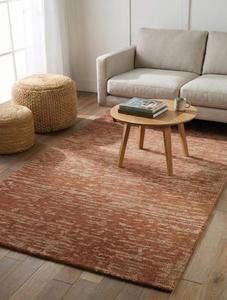 Alfombra de Lana Tejida a Mano Color Marrón Óxido, Alfombra Contemporánea para Decoración de Hogar, Hotel u Oficina, Superventas - Product Image 4
