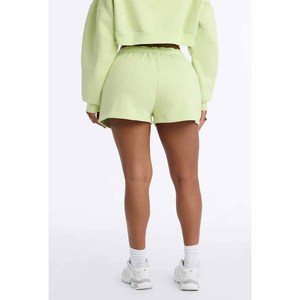 Custom Logo 2-Piece <b>Set</b> Plus Size Women Comfortable Spring/Summer Fleece Anti-Pilling 100% Cotton Hoodie Shorts Solid Pattern - Product Image 2