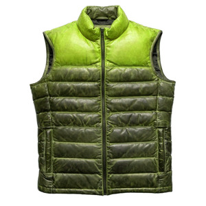 New Arrival <b>Men</b> Puffer <b>Vest</b> High Quality Custom Logo Sleeveless Quilted Lightweight Winter Fashion Outdoor Casual Zipper - Product Image 3